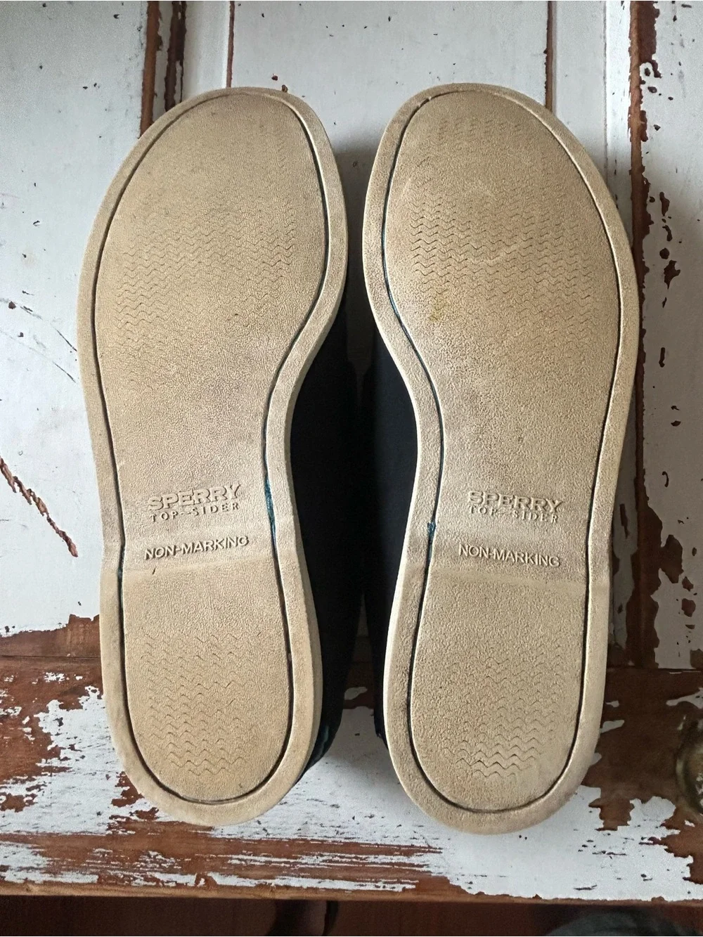 Sperry Top-Sider Blue Leather Deck Moccasins Boat Shoes Men's 12